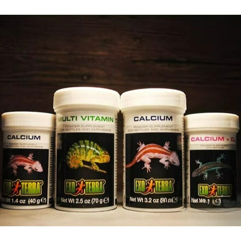 Calcium Powder Reptile - ผงแคลเซียมสำหรับสัตว์เลื้อยคลาน HAGEN พร้อมและไม่มีวิตามิน D3 สำหรับเต่า จิ้งจก