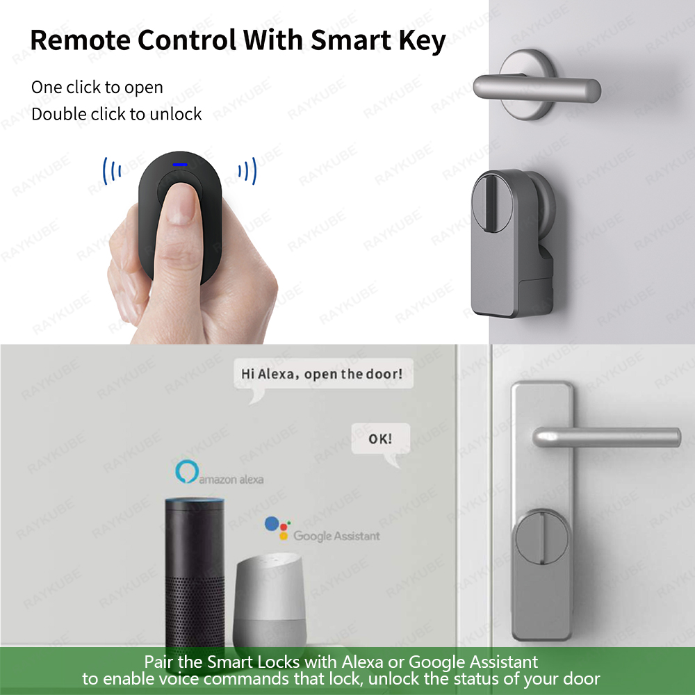 RAYKUBE A1 Pro Tuya BEL สมาร์ท - Glass Door Hinge บทวิจารณ์และราคา