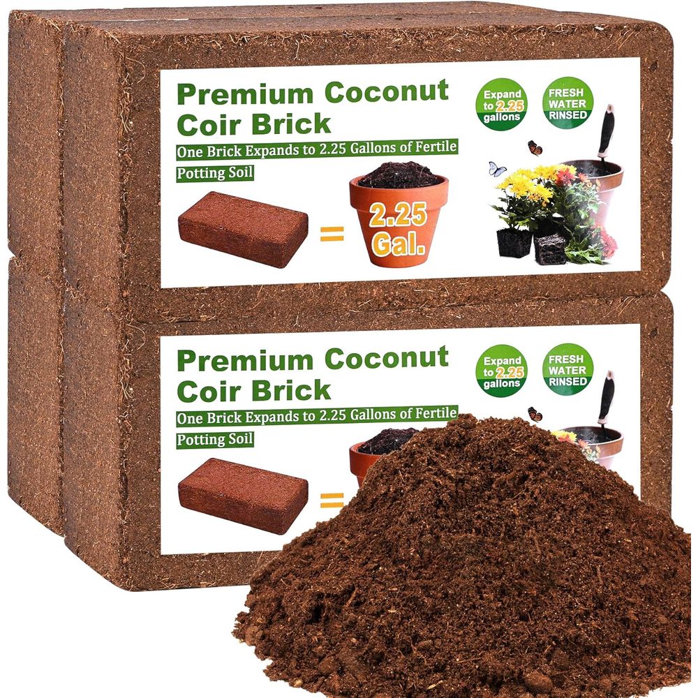 ใยมะพร้าวอัดแท่ง 4 ชิ้น, วัสดุ - Substrate Coconut Fiber บทวิจารณ์และราคา