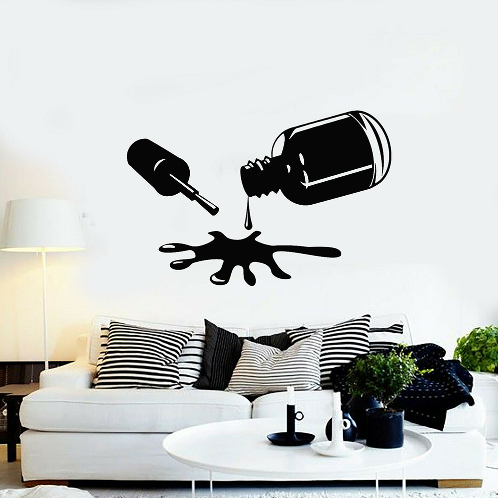 เล็บ Decals ผนังห้องนอนอุปกรณ์ - Pvc Panel Background บทวิจารณ์และราคา