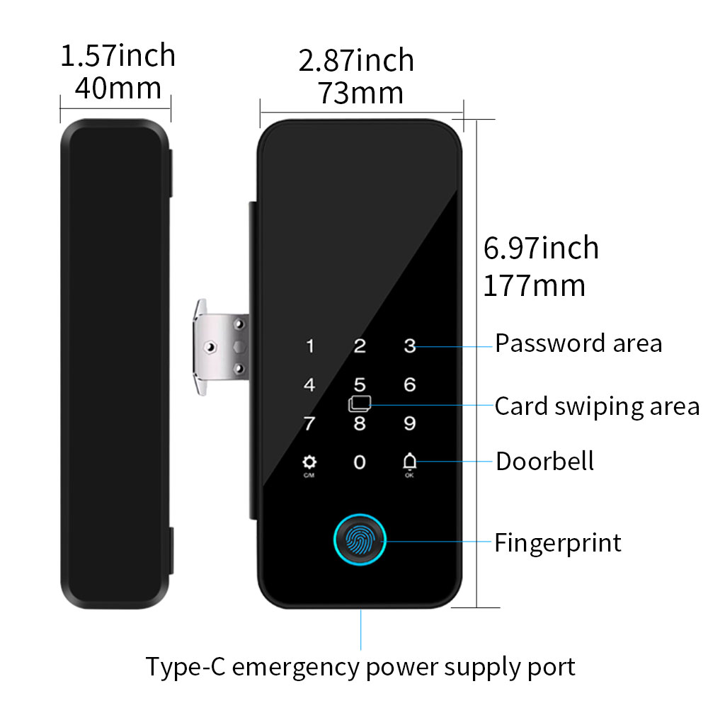 Tuya Smart Life บลูทูธประตูกระ - Glass Door Hinge บทวิจารณ์และราคา