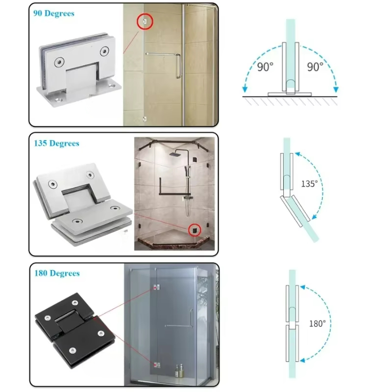 บานพับประตูกระจกห้องอาบน้ำสแตน - Glass Door Hinge บทวิจารณ์และราคา