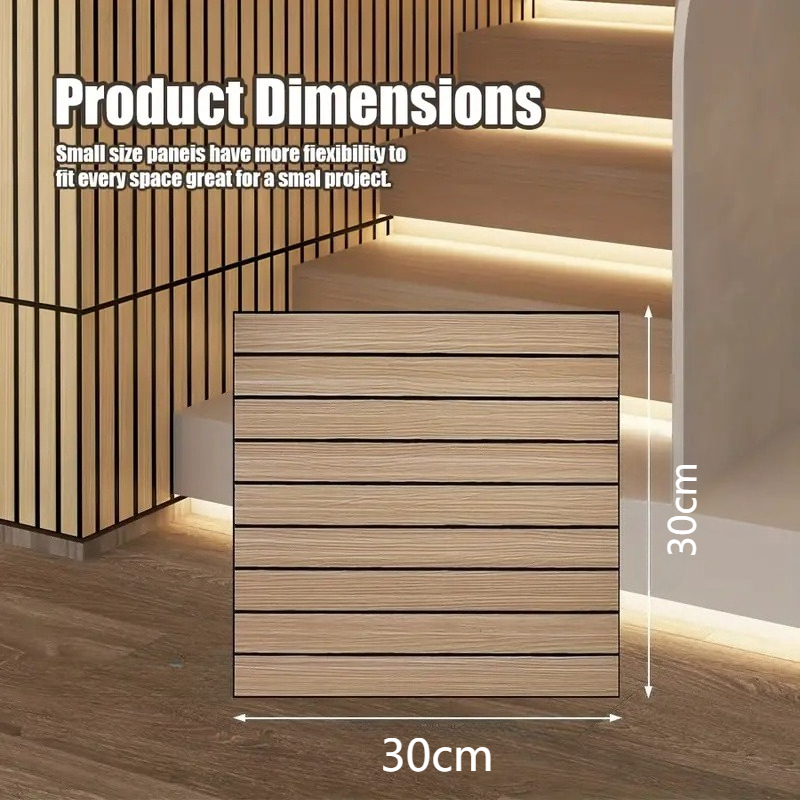 Self กาวกันน้ํา 3D ผนังไม้สติ๊ - Pvc Panel Background บทวิจารณ์และราคา