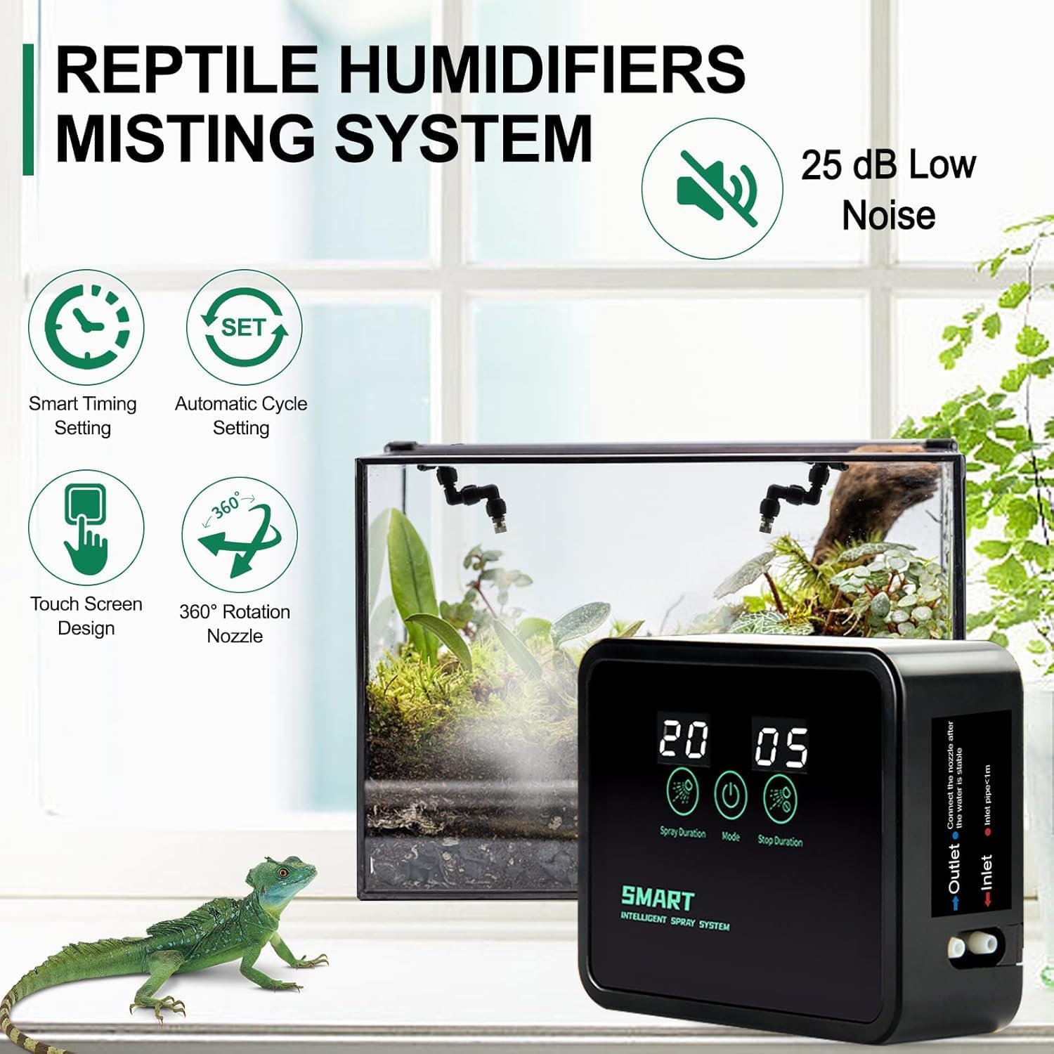 เครื่องเพิ่มความชื้นสำหรับสัตว - Misting Nozzle Reptile บทวิจารณ์และราคา