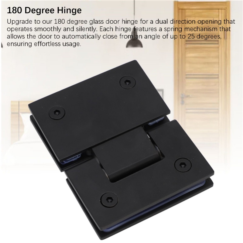 บานพับประตูกระจกอาบน้ำ 180 องศ - Glass Door Hinge บทวิจารณ์และราคา